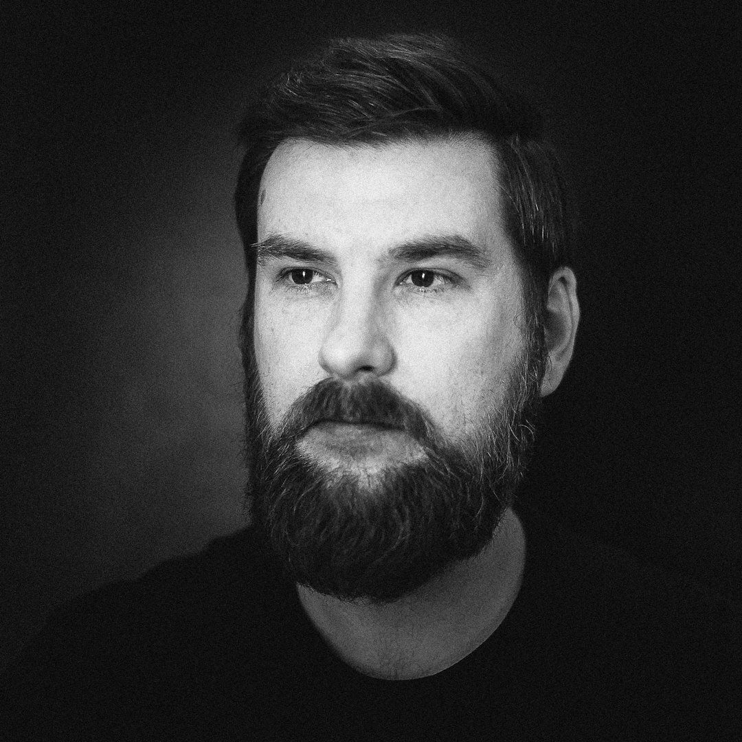 Finnish male lighting designer portrait